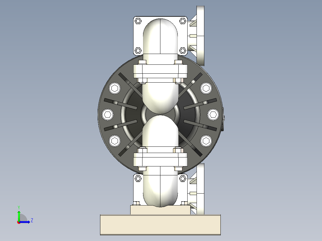 气动隔膜泵 17款左视图