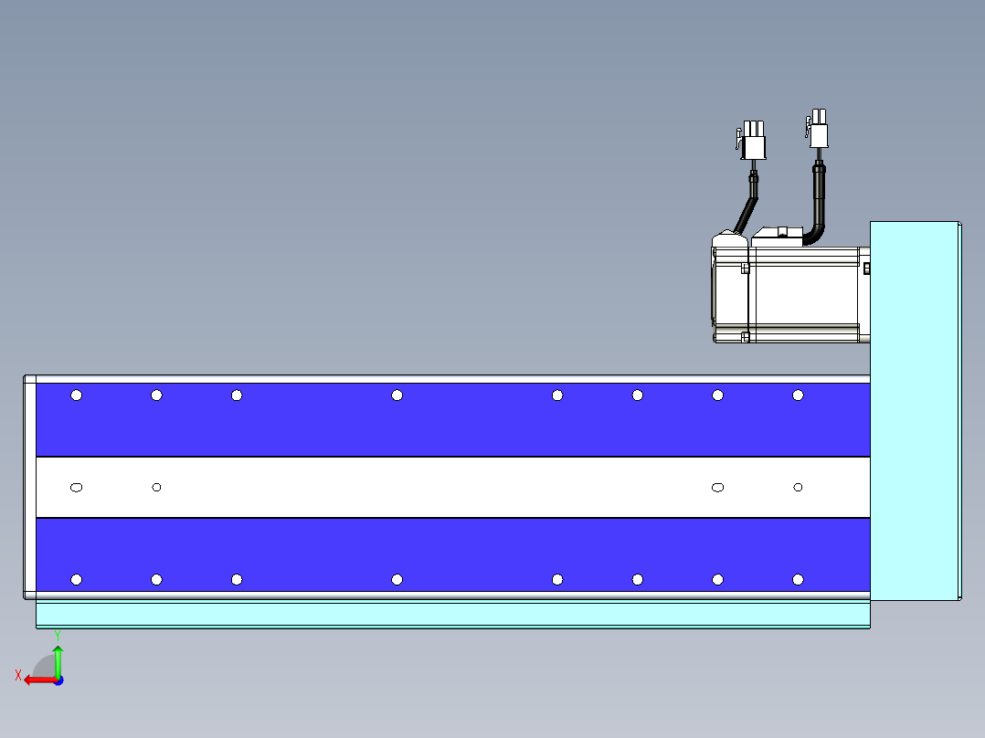 威洛博VC丝杆传动-无尘环境VC14-Lxx-C-S250-BR-ZP40-C3后视图
