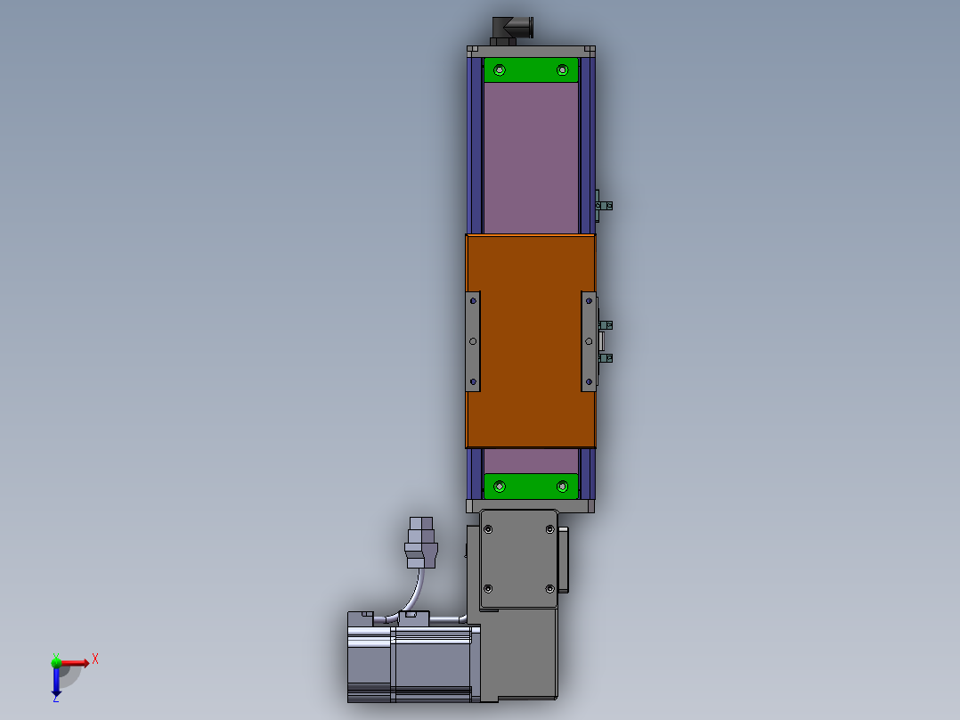 MCB同步带全封闭MCB10-R-200W俯视图