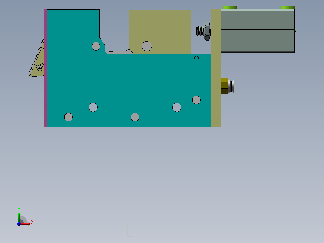 齿式分张器前视图