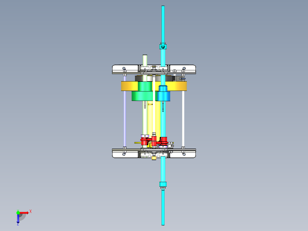 绞车 卷扬机 (8)俯视图