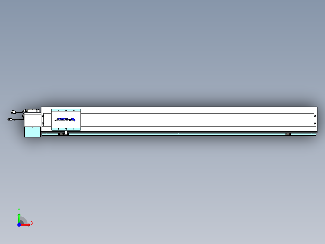 威洛博VBC同步带传动一无尘环境VBC14-L45-S1200-BLD-ZP75-C3前视图