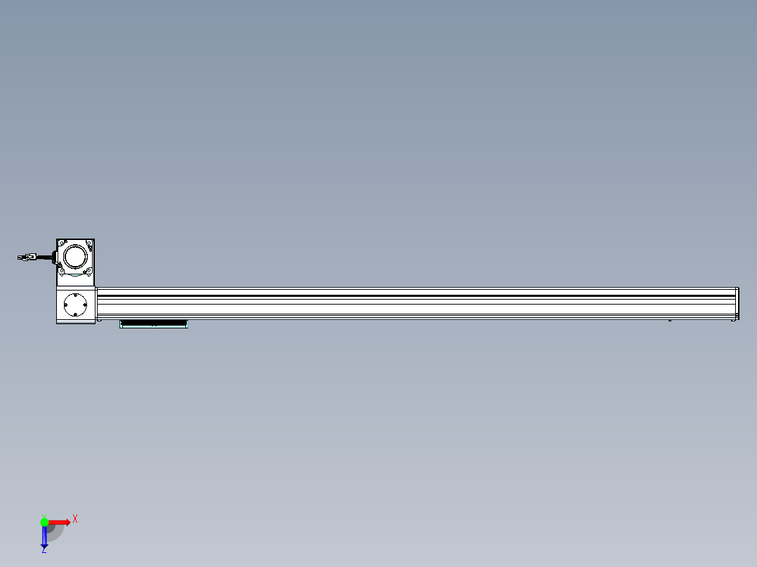 威洛博VBC同步带传动一无尘环境VBC14-L45-S1200-BLD-ZP75-C3俯视图