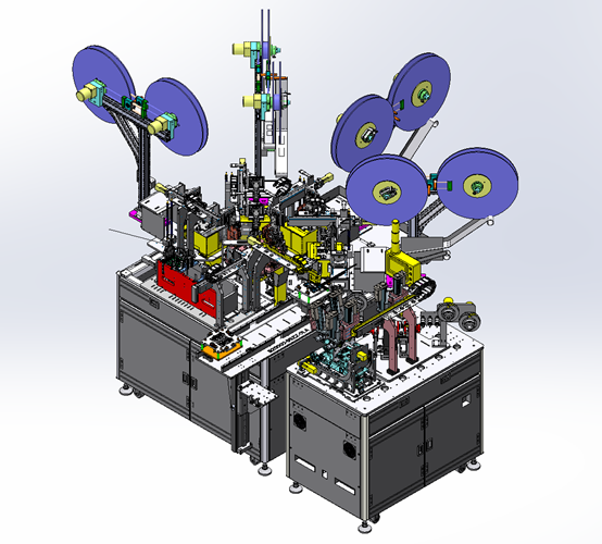 电池裁切上下料设备step