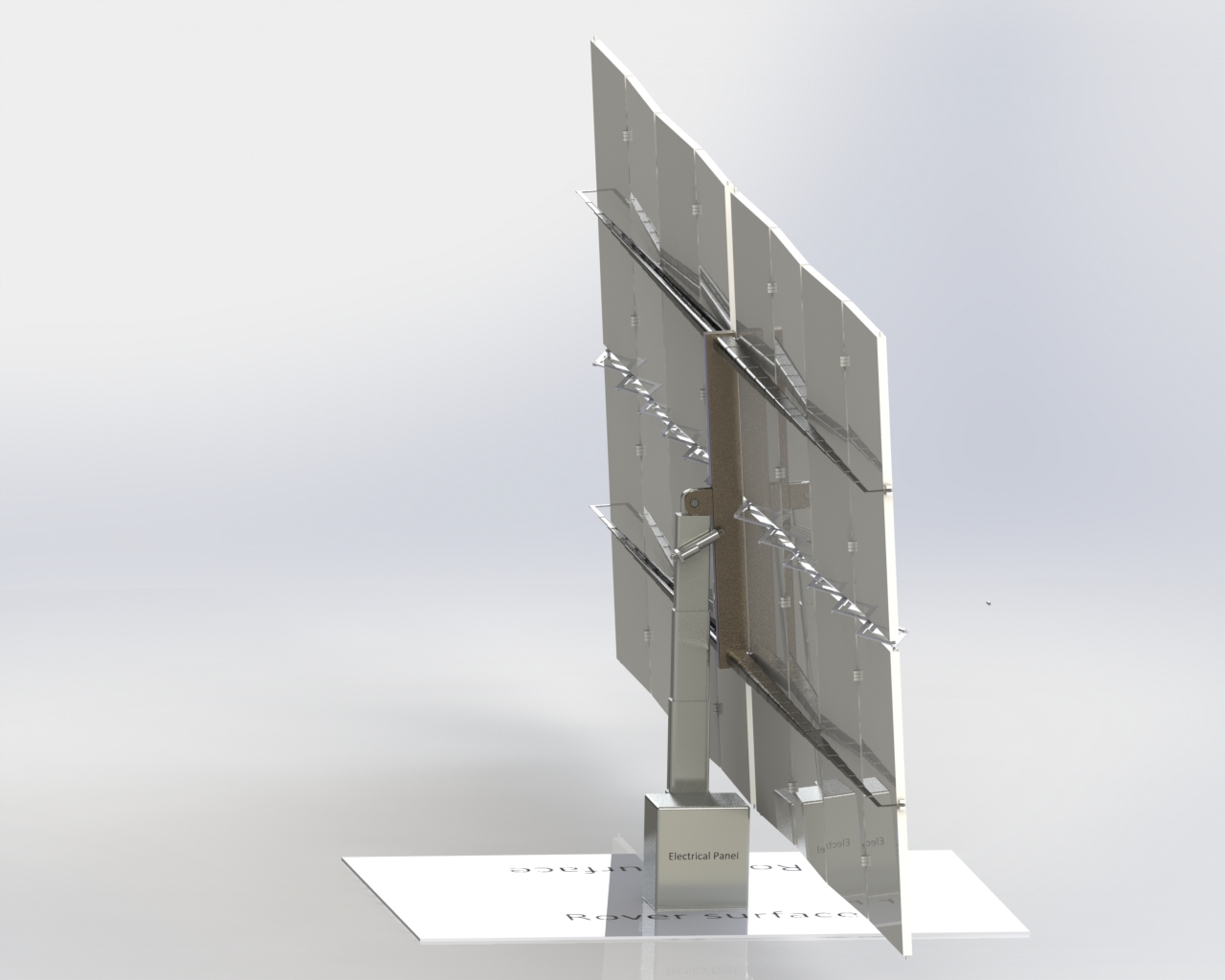 lunar-torch可折叠月球车太阳能板3D数模图纸 Solidworks设计