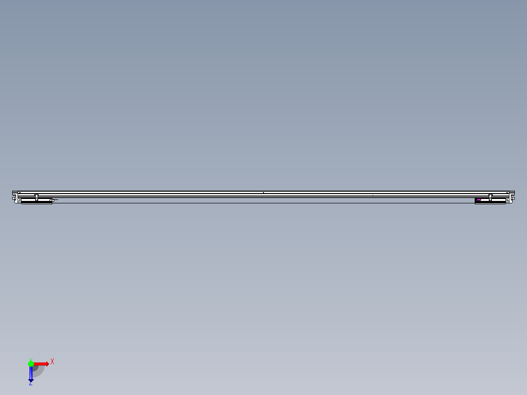 威洛博VL系列直线电机模组-2VL17E3-S2850俯视图