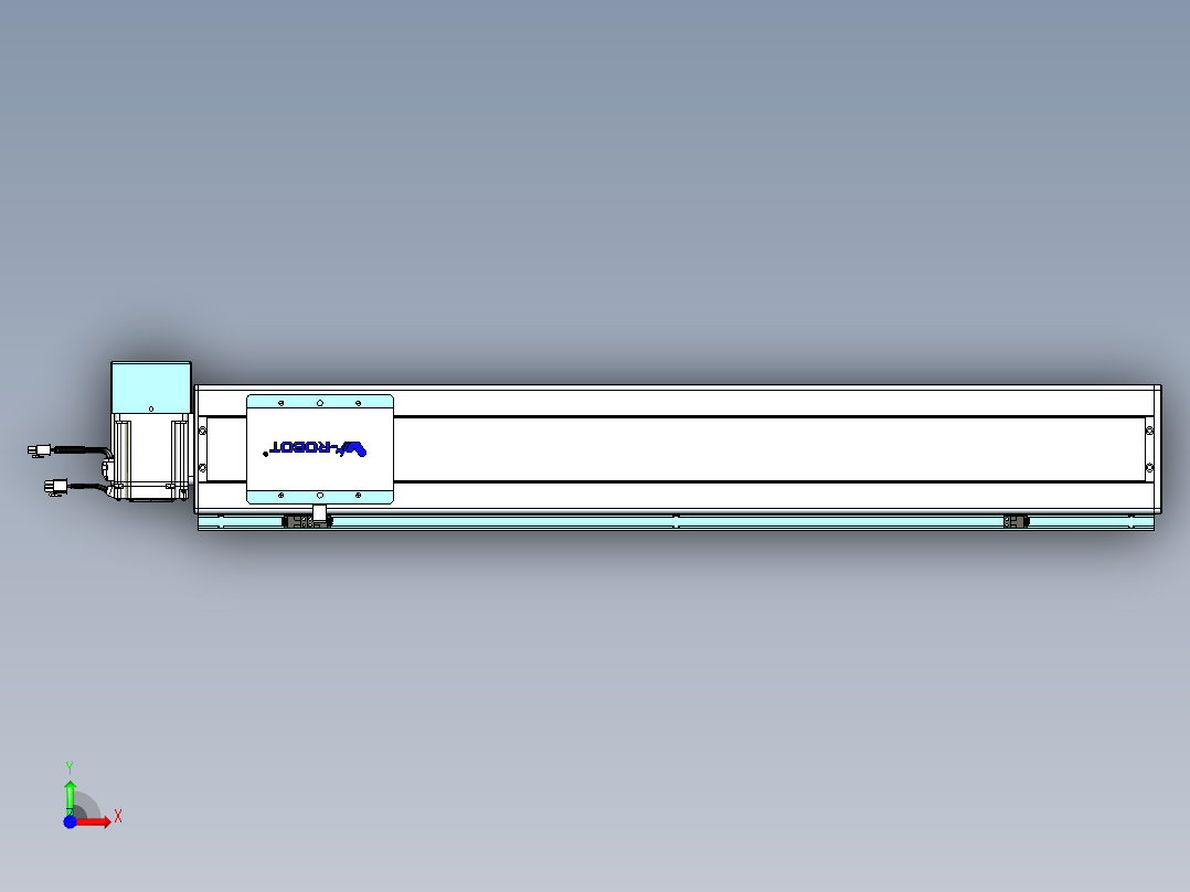 威洛博VBC同步带传动一无尘环境VBC14-L45-S750-BRU-ZP75-C3前视图