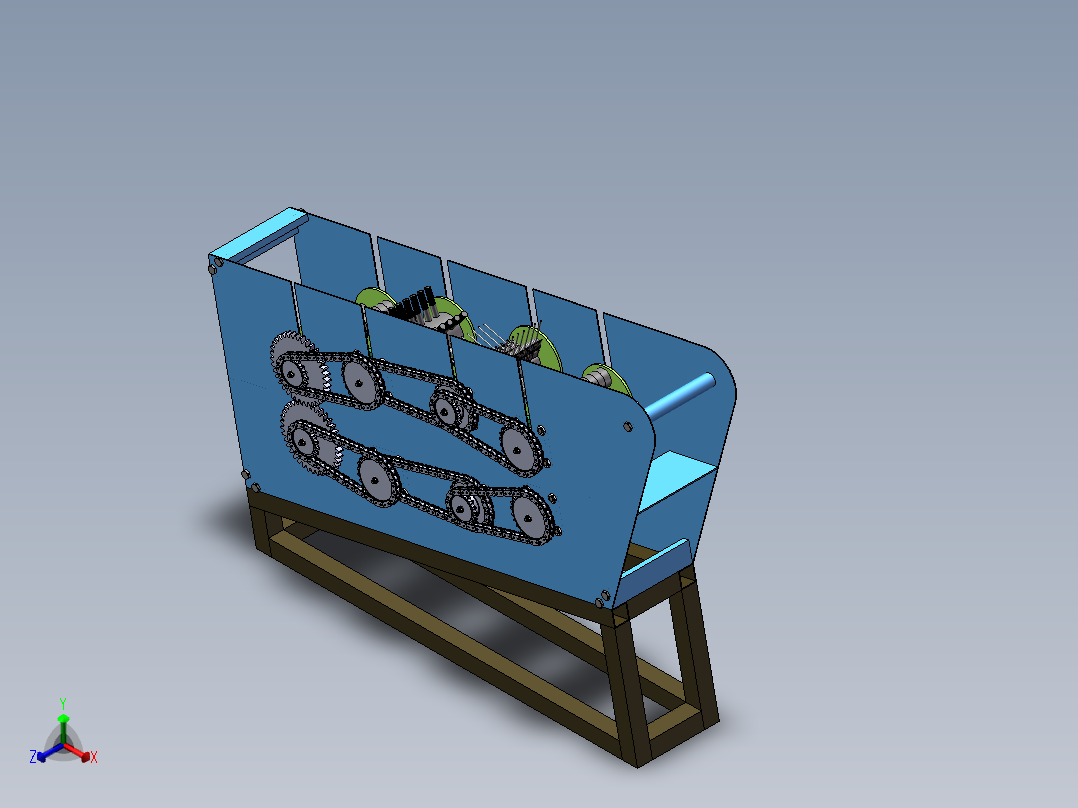 剥叶机剥离器1443111正等轴测图