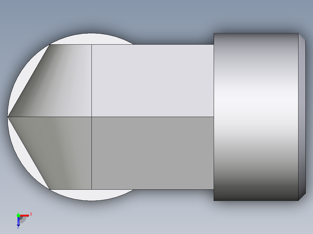 卡套式工业通用硬管接头EO_Union_elbow_W15L71X俯视图