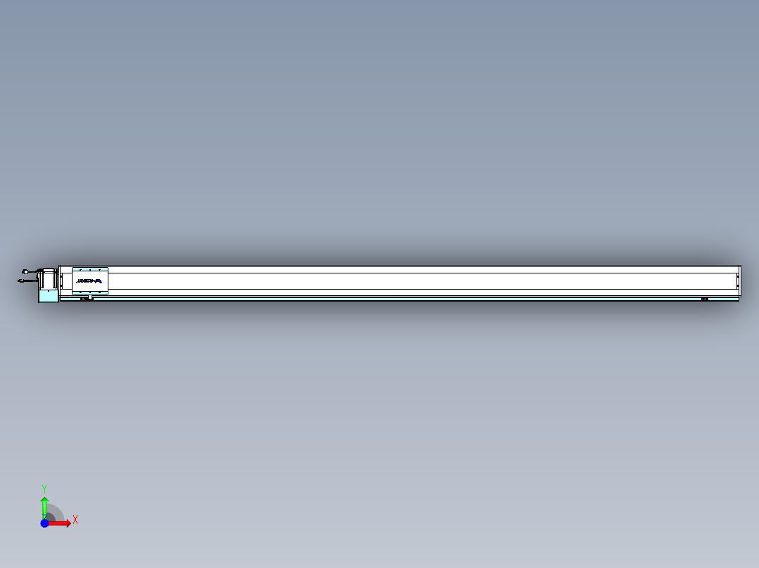 威洛博VBC同步带传动一无尘环境VBC14-L45-S2700-BLU-ZP75-C3前视图