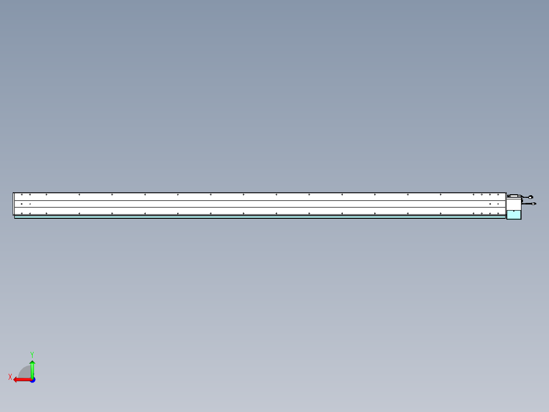 威洛博VBC同步带传动一无尘环境VBC14-L45-S2700-BLU-ZP75-C3后视图