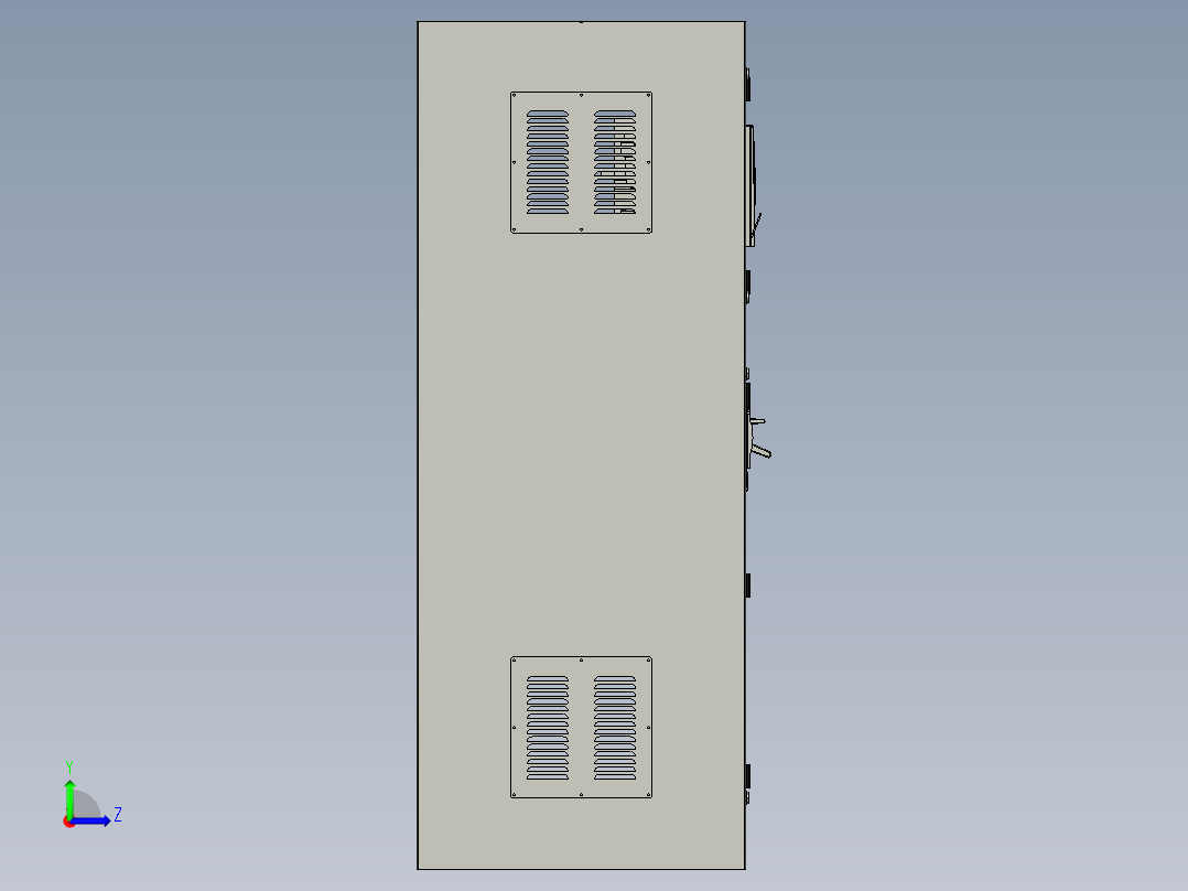 变电站机箱左视图