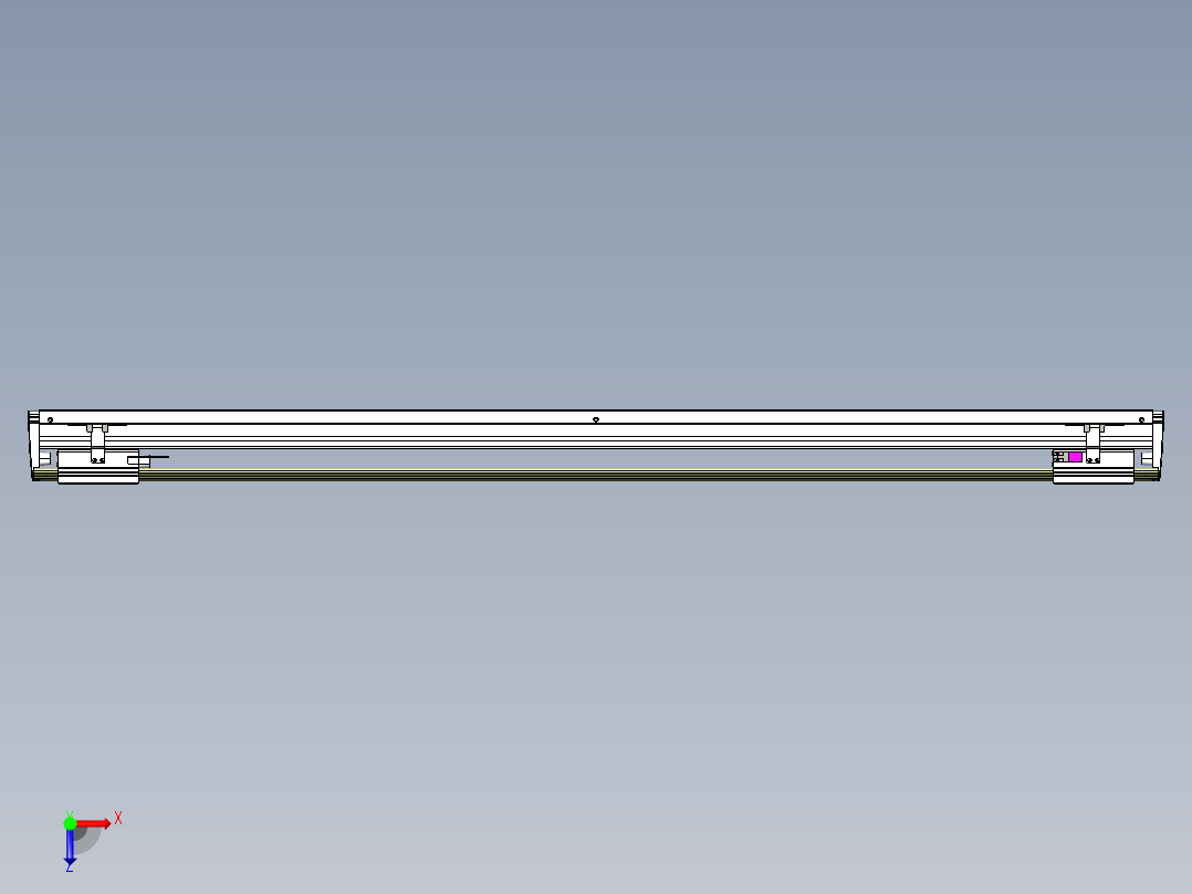 威洛博VL系列3d模型模组2VL22H1Y-S1200俯视图