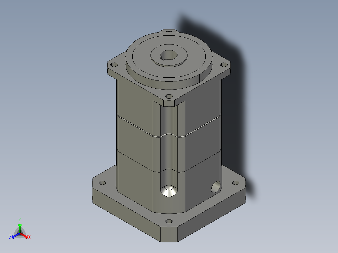 斜齿孔PGH142-L2 35-114.3-200-M12 180WZ KCZ25.STEP正等轴测图