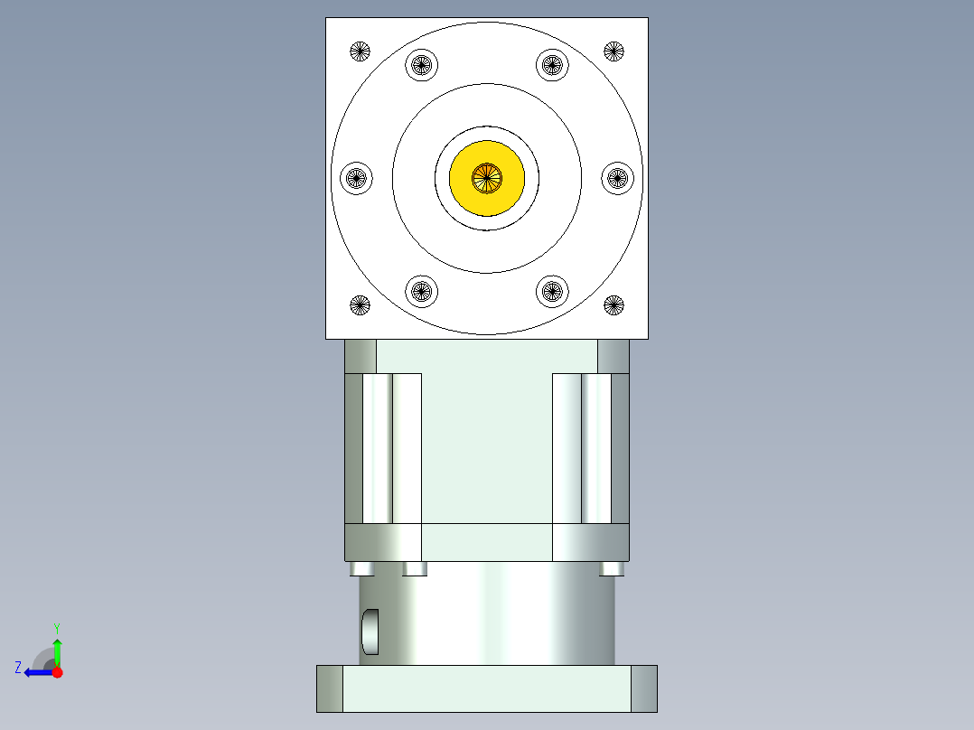 换向器PW170双轴 PLX142-L1 35-114.3-200-M12.stp右视图