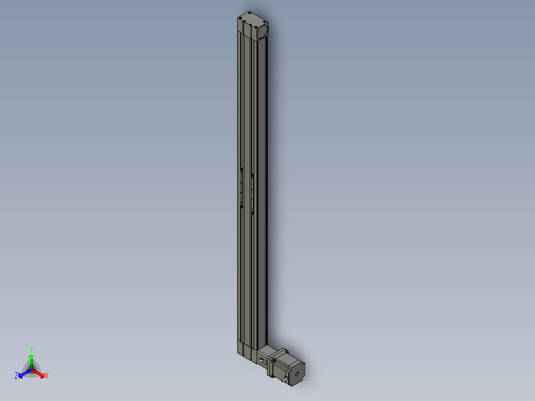 模组FBL100E1200-L正等轴测图