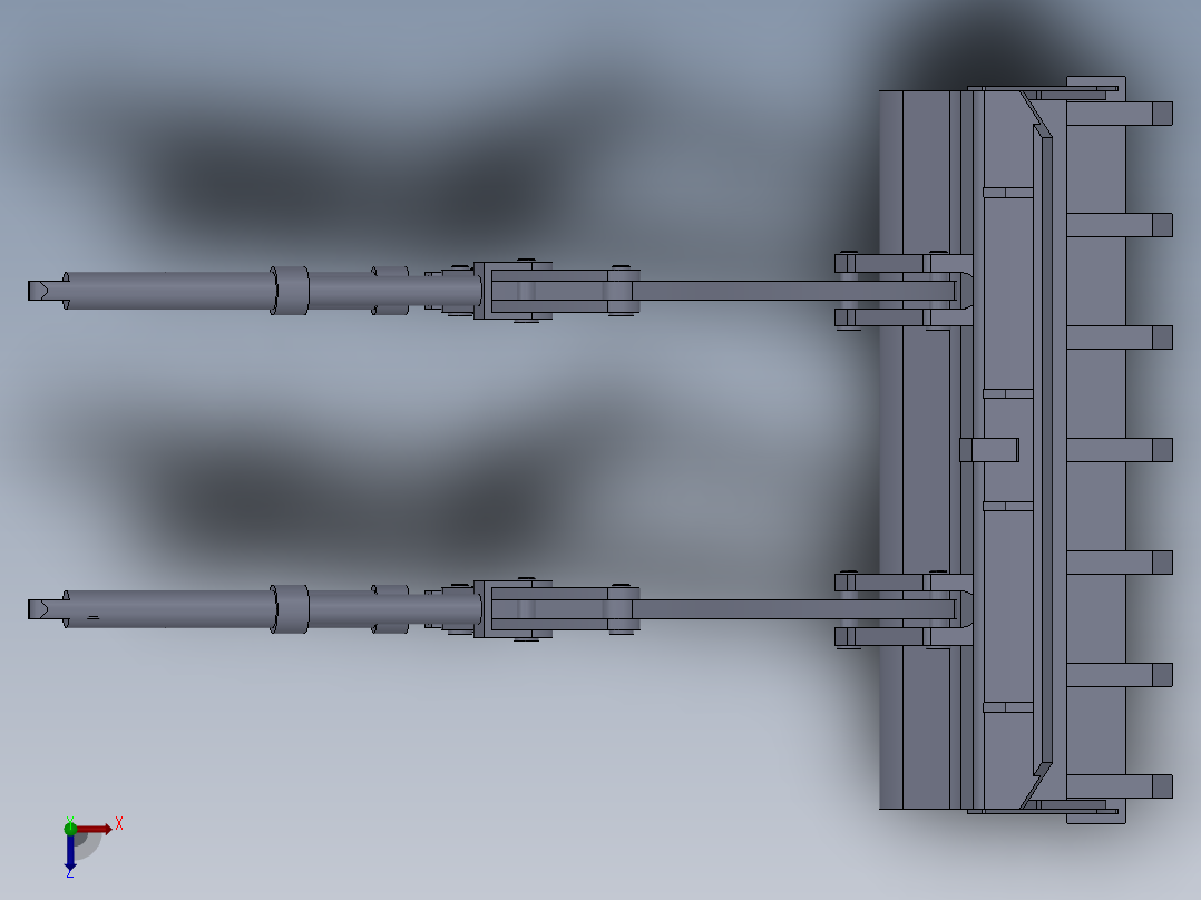 装载机铲斗俯视图
