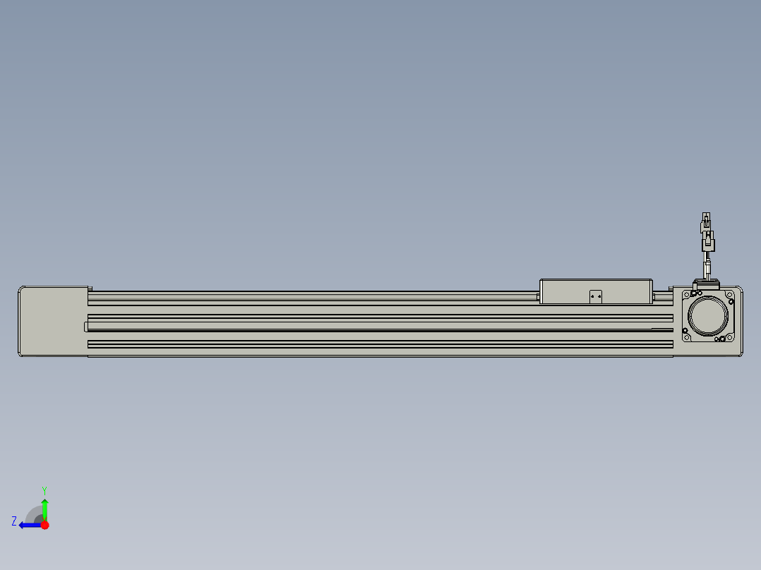 威洛博直线电机模组EB6-L140-S500-R-P40-MS3右视图