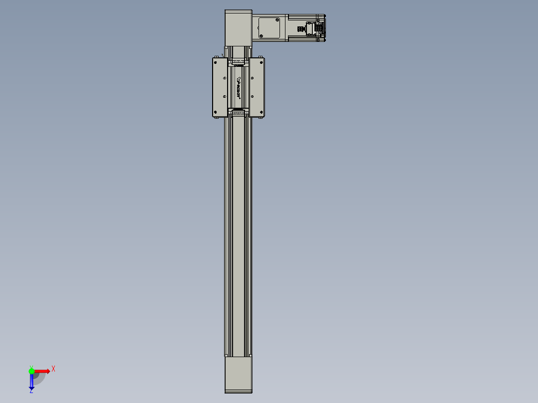 威洛博直线电机模组EB6-L140-S500-R-P40-MS3俯视图