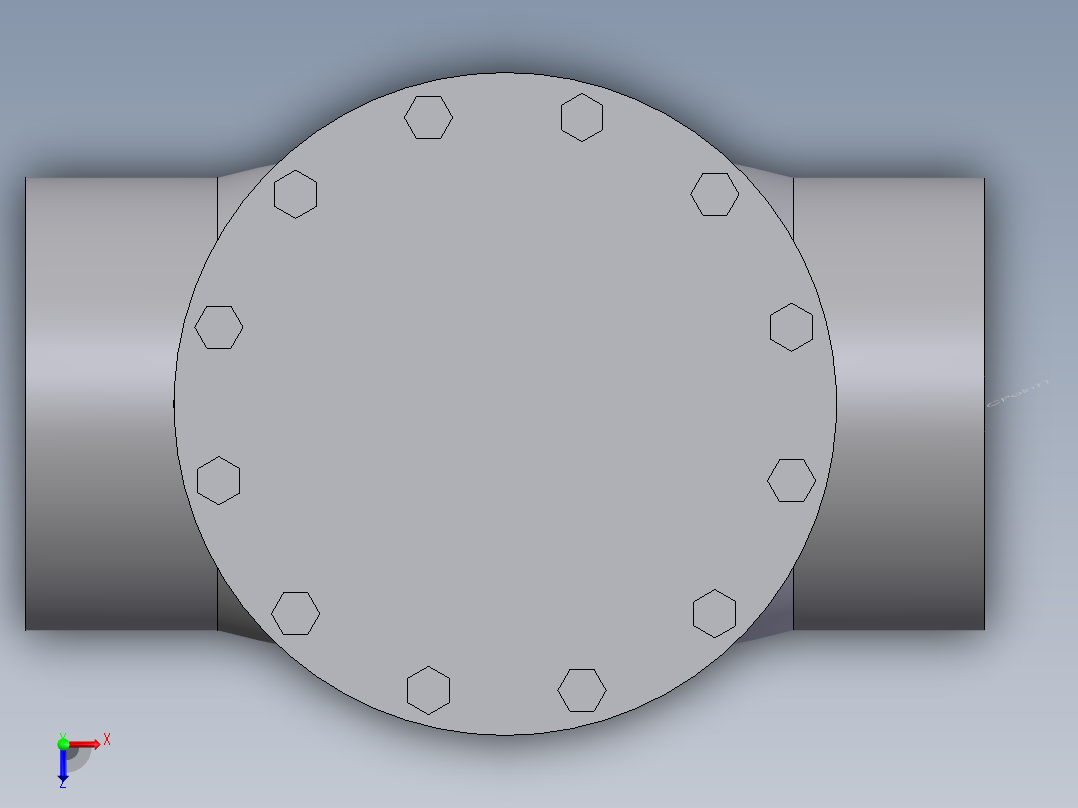 swing check valve bw - 150-2500俯视图