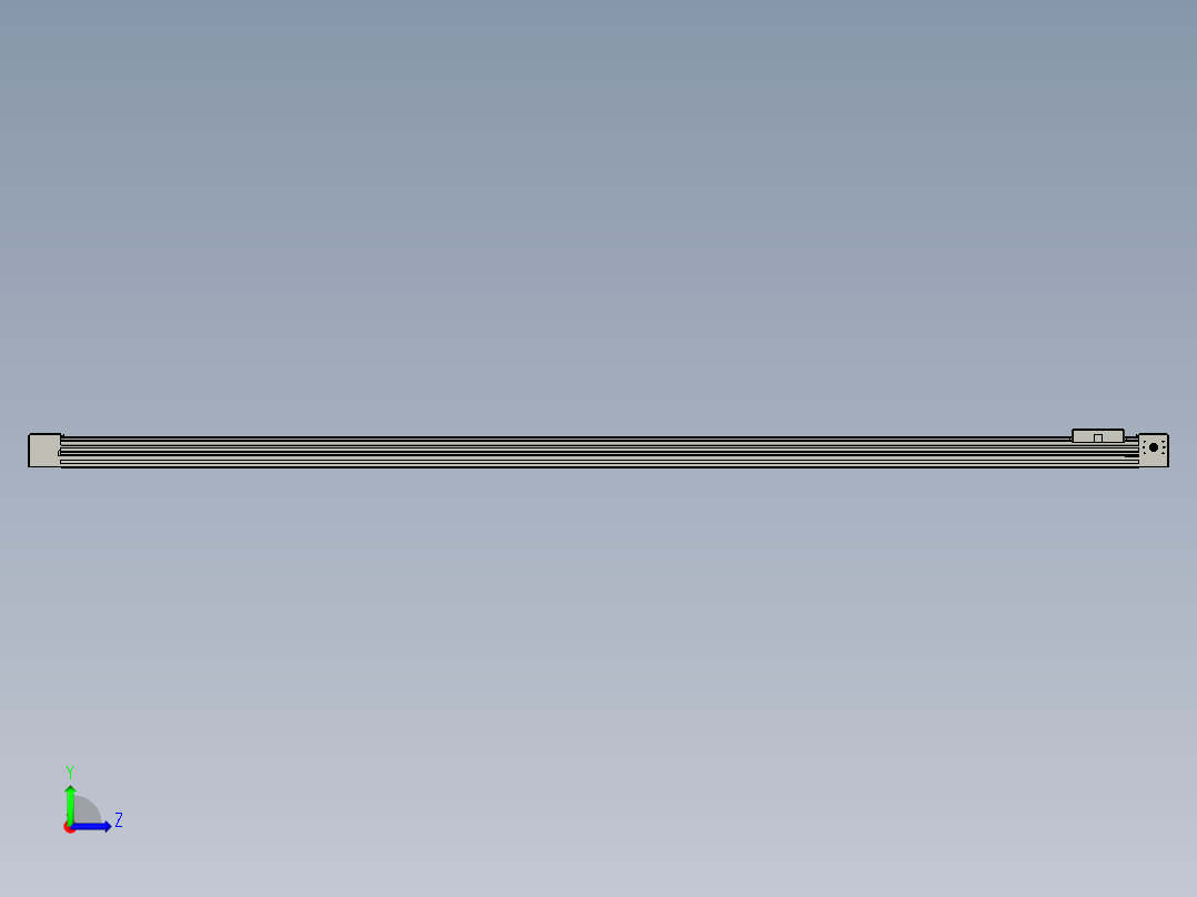 威洛博直线电机模组EB4-L80-S1700-光轴左视图