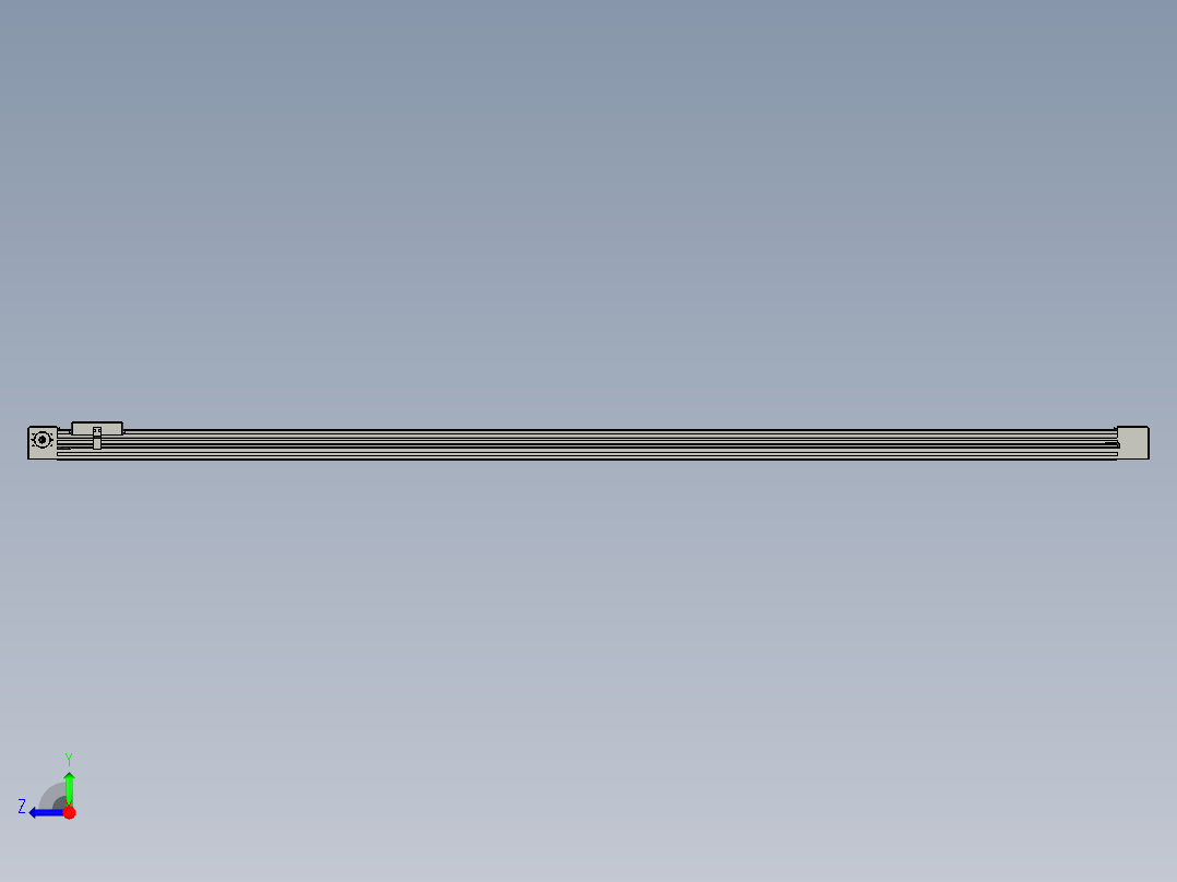 威洛博直线电机模组EB4-L80-S1700-光轴右视图