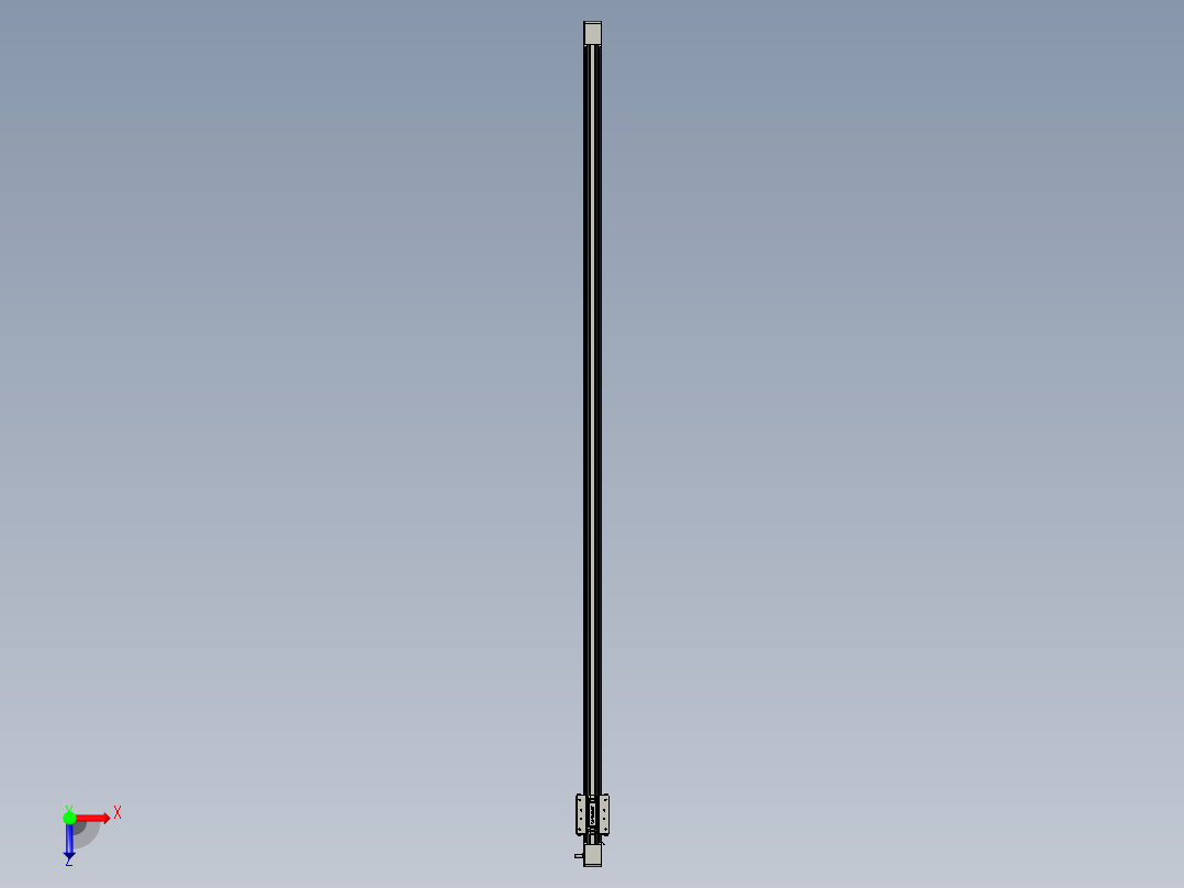 威洛博直线电机模组EB4-L80-S1700-光轴俯视图