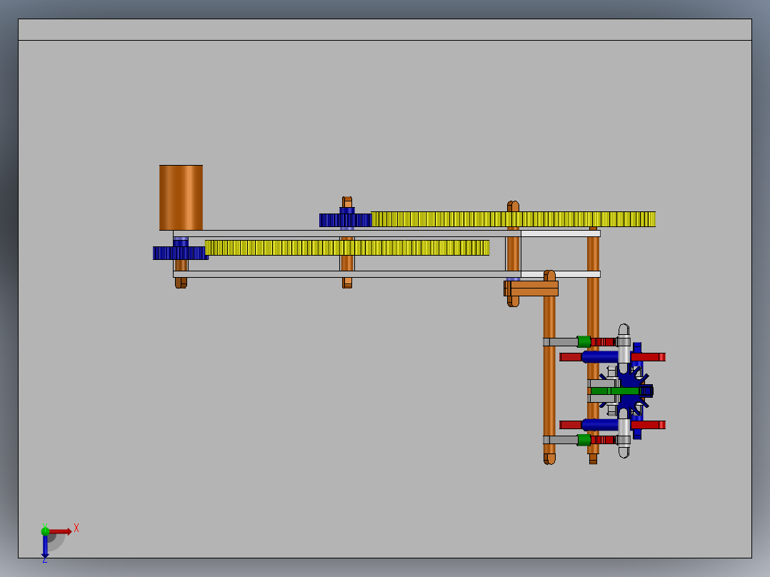 摇齿轮的怪人俯视图