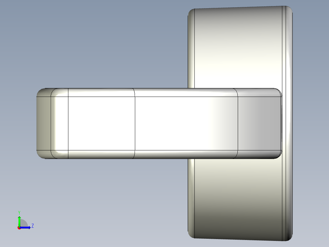WING NUT 3-8in-16 Thread size 11-16in Base Diameter.x_t左视图