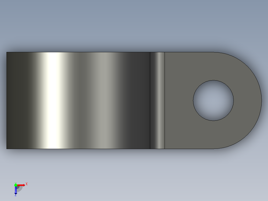 HP 系列 P 夹-H7P-BK俯视图