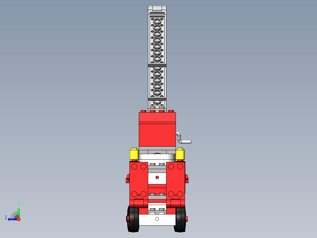 乐高 337-377 卡车带起重机lego-337-truck-with-crane-SW右视图