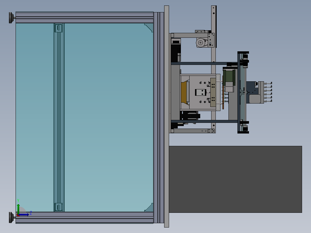 不锈钢片自动点焊成型机sw17左视图