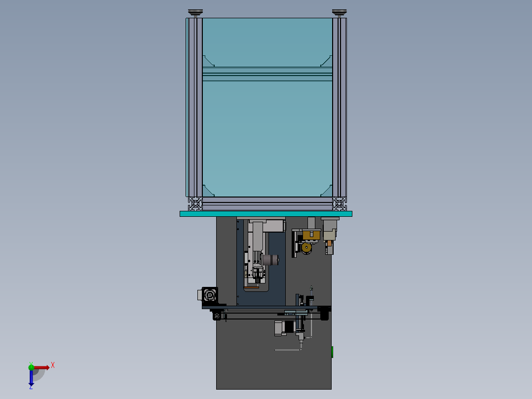 不锈钢片自动点焊成型机sw17俯视图
