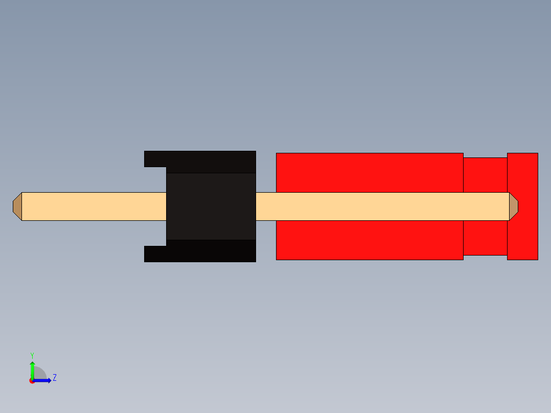 带跳线的排针-pinheader 1x3 and 1 jumper - kopie左视图