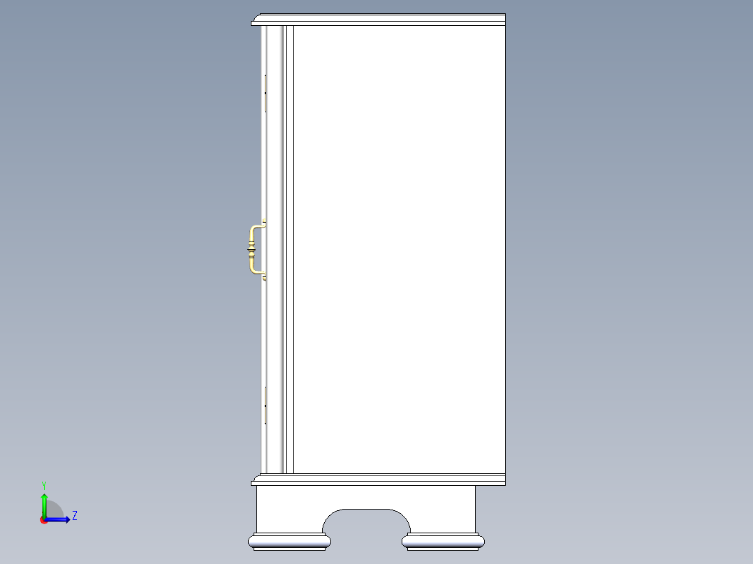 桌椅各类家具 (406)左视图