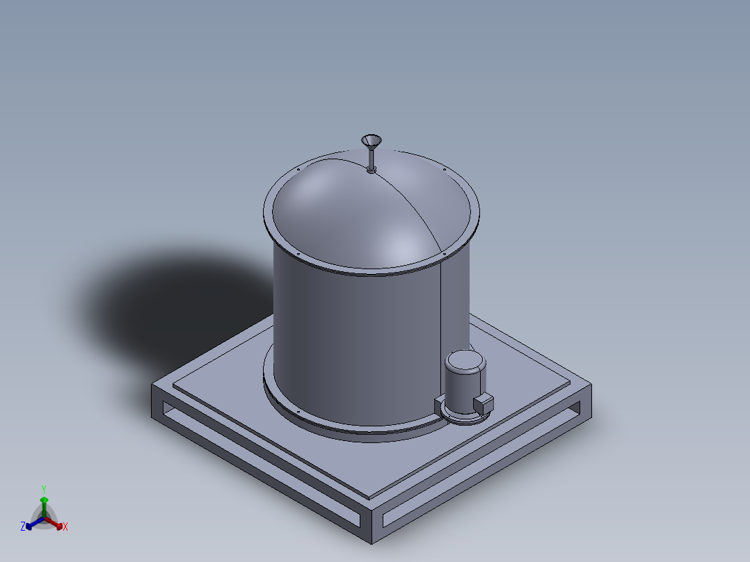 连续式颗粒物料固液分离机含三维二维说明书611122正等轴测图