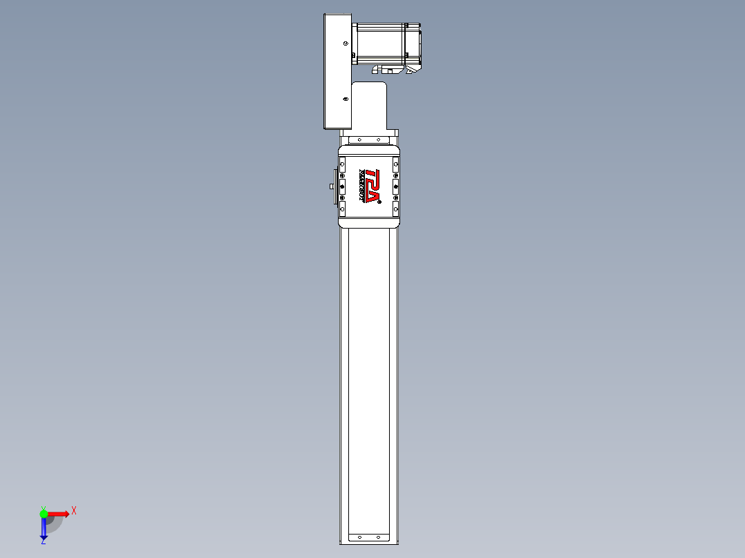 同步带全封闭直线模组TPA-HCB-85D-90-L400-MR-Y-P20-N3俯视图