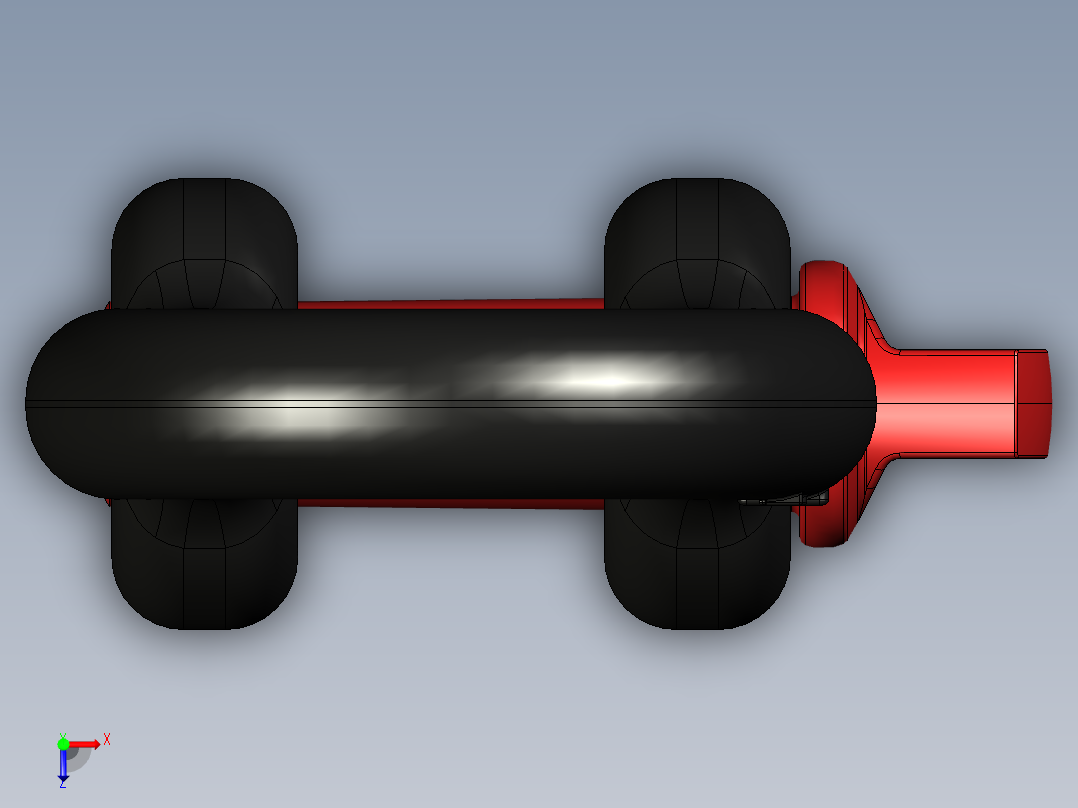 紧固件-STEP 0.6250 D-Ring Shackle俯视图