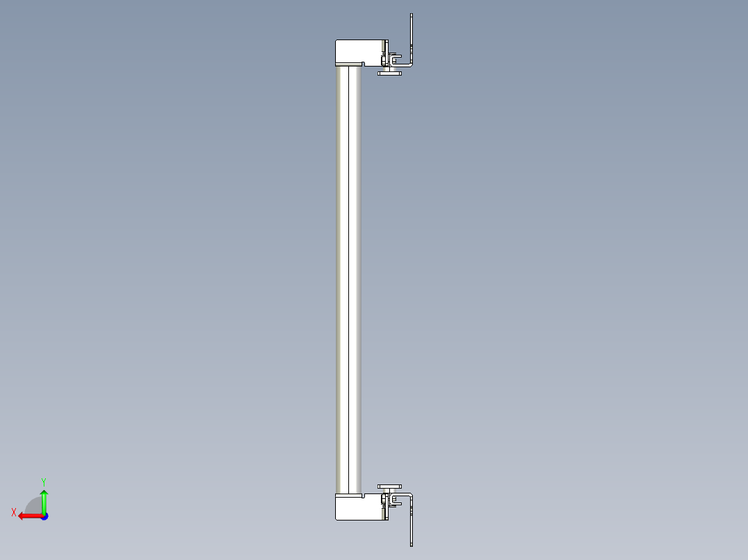 基恩士SL-JB31_side-mount_kc图纸模型后视图