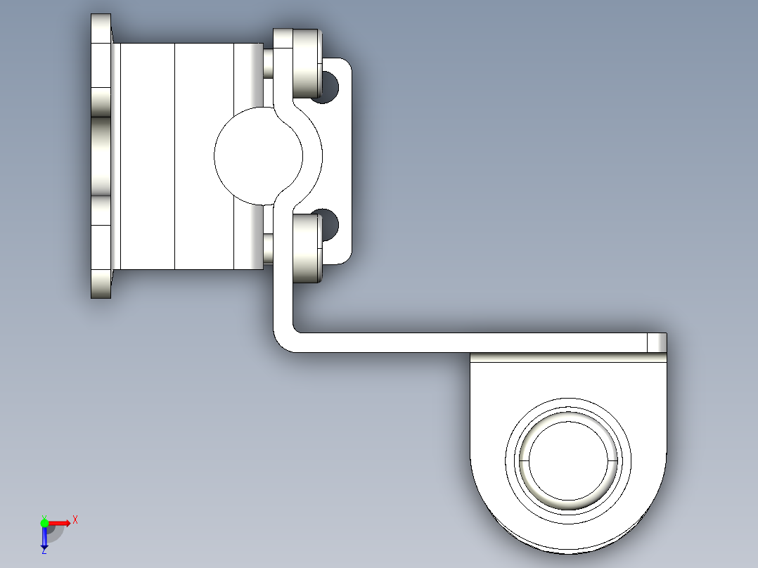 基恩士SL-JB31_side-mount_kc图纸模型俯视图