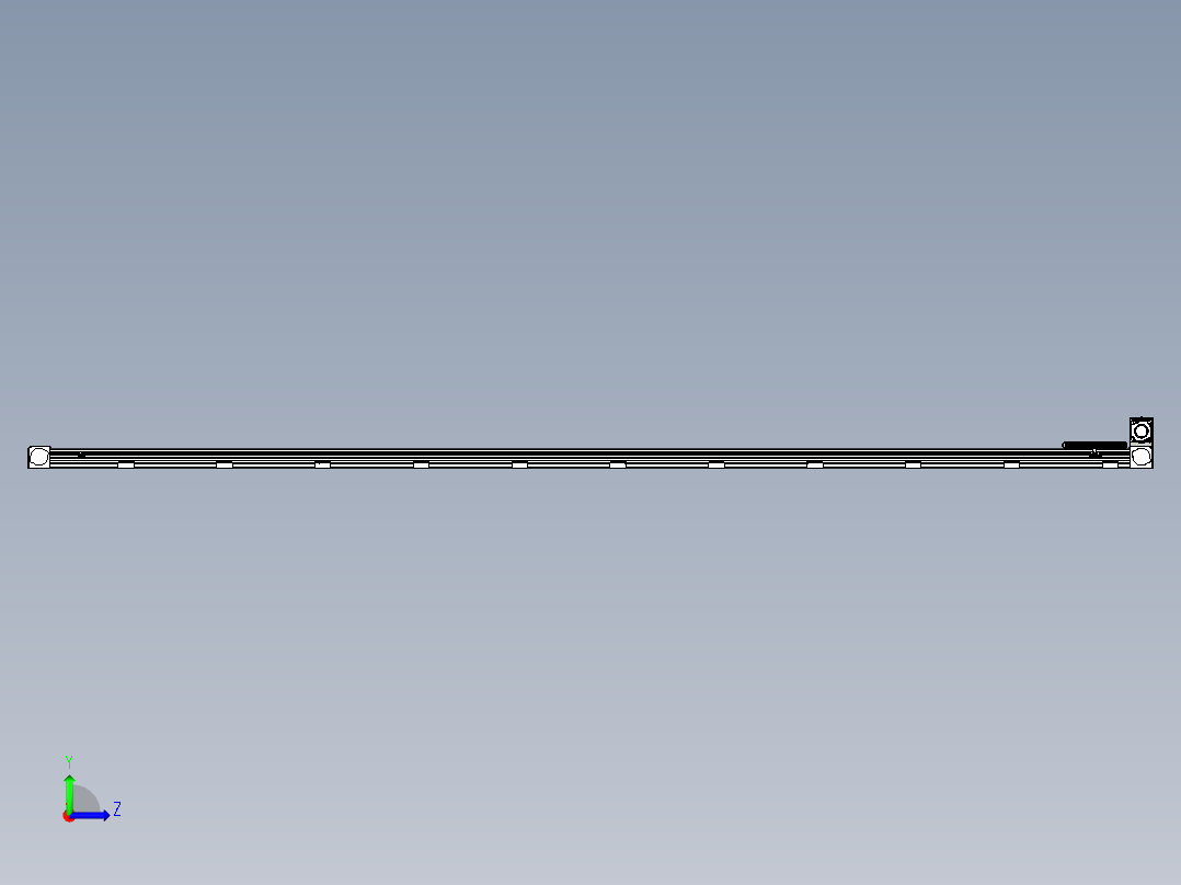 同步带滑台-欧规B8-L88-S4100-L-ZP75-D3-N10左视图