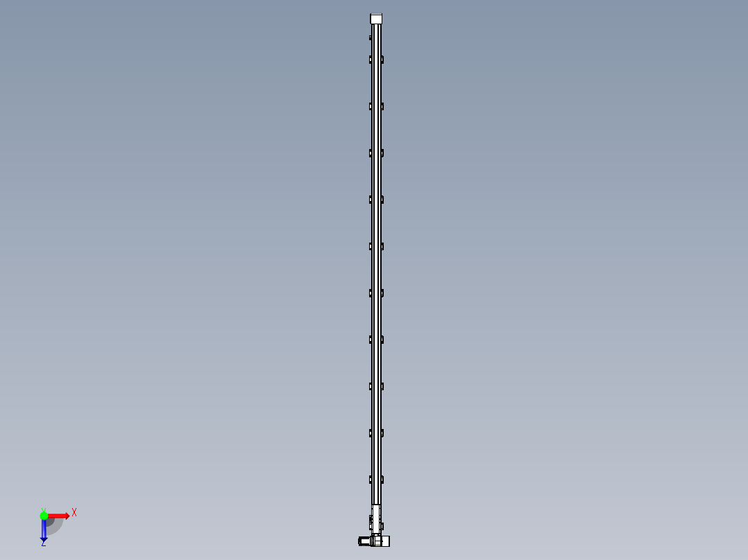 同步带滑台-欧规B8-L88-S4100-L-ZP75-D3-N10俯视图