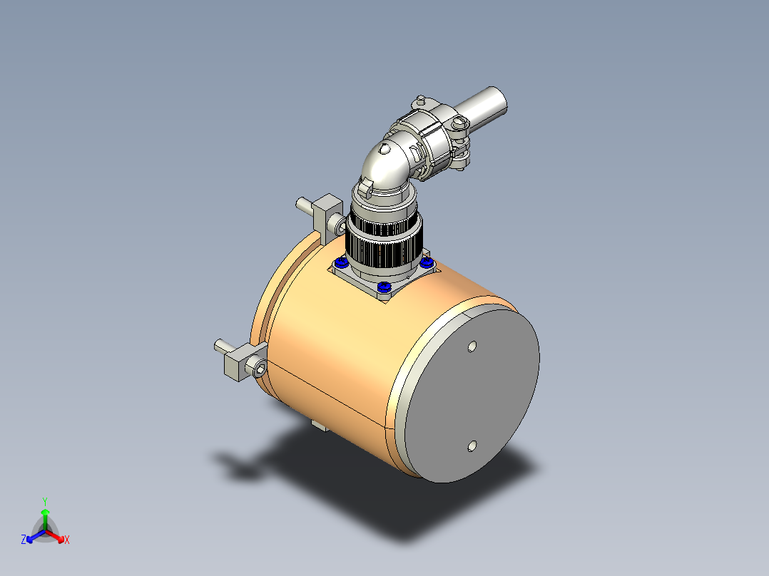 NOVOTECHNIK角度位移传感器IPS-6000 系列正等轴测图