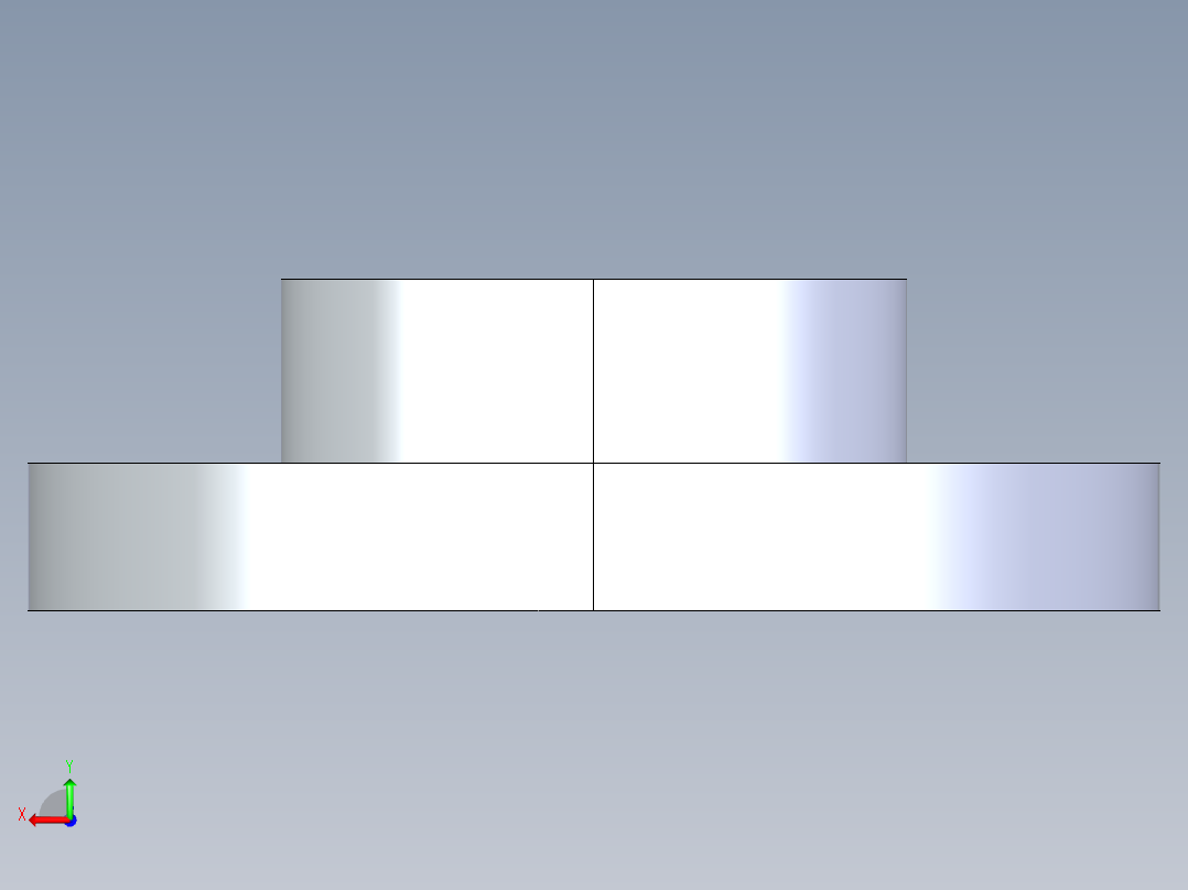 CPVC管件23-Sch80_Flange One-Piece_SOC_9851-030_3in后视图