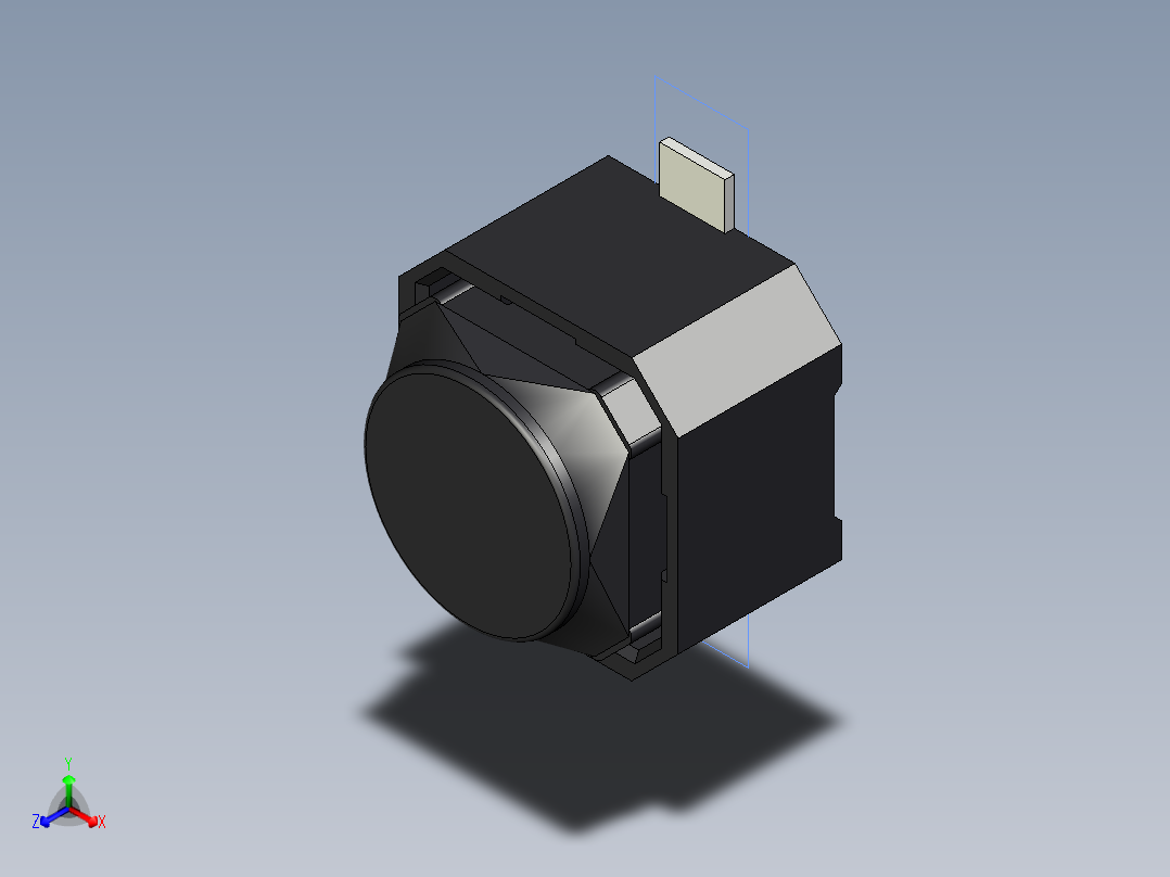 开关继电器保护 SM-1TS009D-XXX0-5000正等轴测图