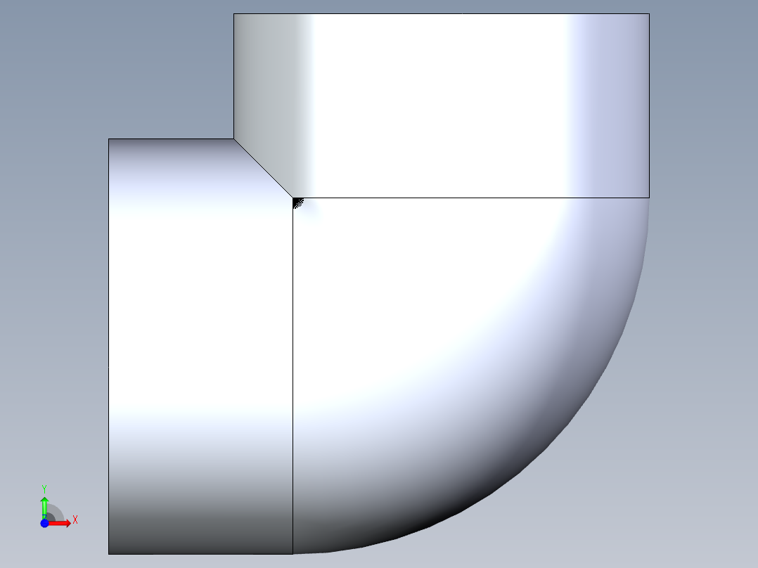 聚氯乙烯配件07-Sch80_90Elbow_FPTxFPT_808-030_3in前视图