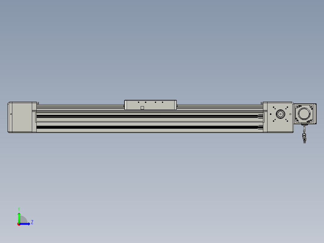 威洛博直线电机模组EB20-L224-S750-BL-ZP75-MS3-5K左视图