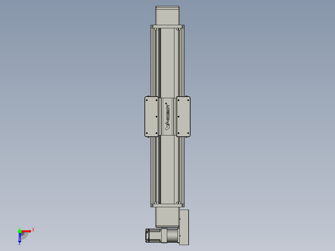 威洛博直线电机模组EB20-L224-S750-BL-ZP75-MS3-5K俯视图