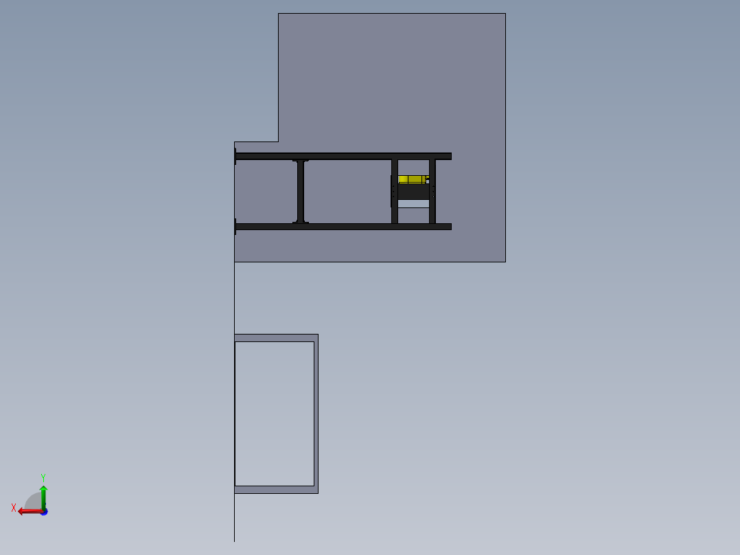 机器人喷涂工作站sw21后视图
