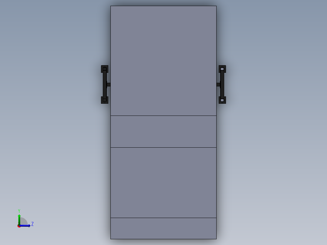 机器人喷涂工作站sw21左视图